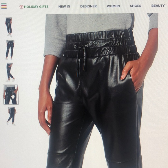 Joie Faux leather joggers.  NWT. Size xsmall - Picture 3 of 3